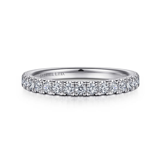 18K White Gold Diamond Matching Wedding Band