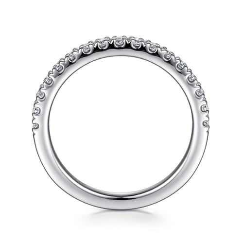 18K White Gold Diamond Matching Wedding Band