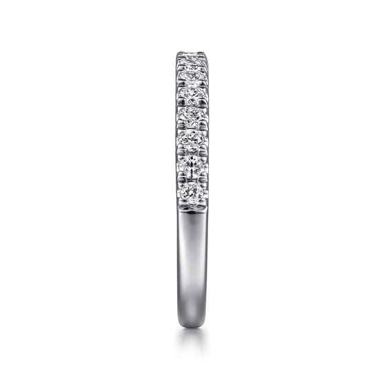 18K White Gold Diamond Matching Wedding Band angle 5