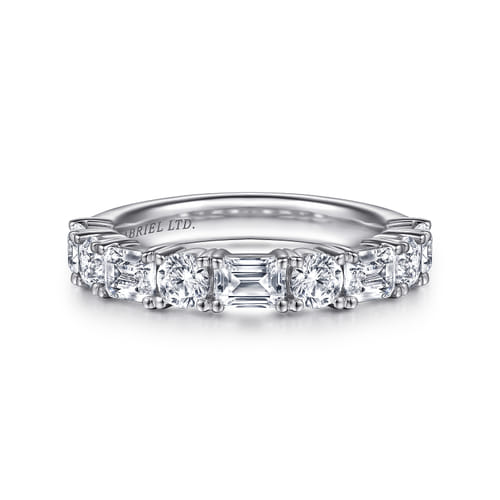 18K White Gold Diamond Matching Wedding Band