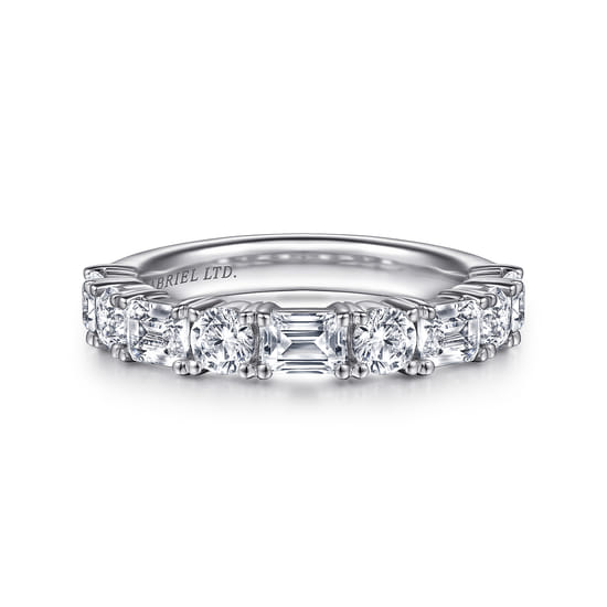 18K White Gold Diamond Matching Wedding Band