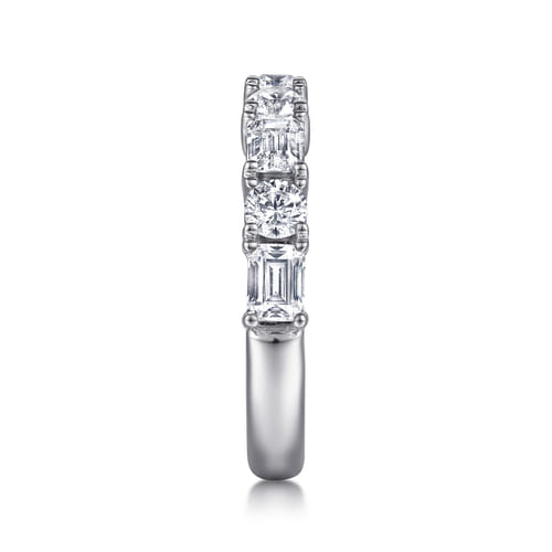 18K White Gold Diamond Matching Wedding Band