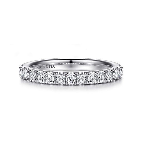 Gabriel - 18K White Gold Diamond Matching Wedding Band