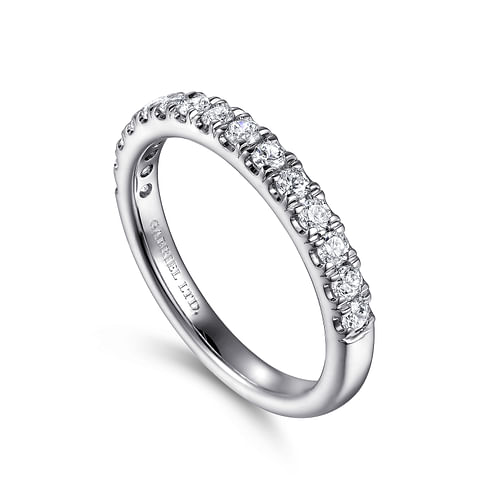 18K White Gold Diamond Matching Wedding Band