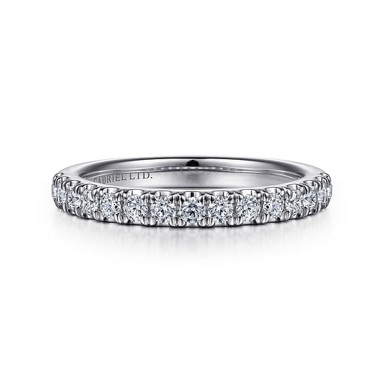 Gabriel - 18K White Gold Diamond Matching Wedding Band