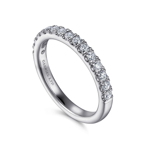 18K White Gold Diamond Matching Wedding Band