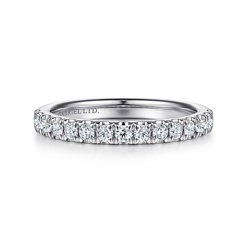 18K White Gold Diamond Matching Wedding Band
