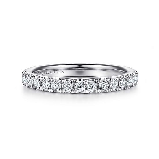 Gabriel - 18K White Gold Diamond Matching Wedding Band