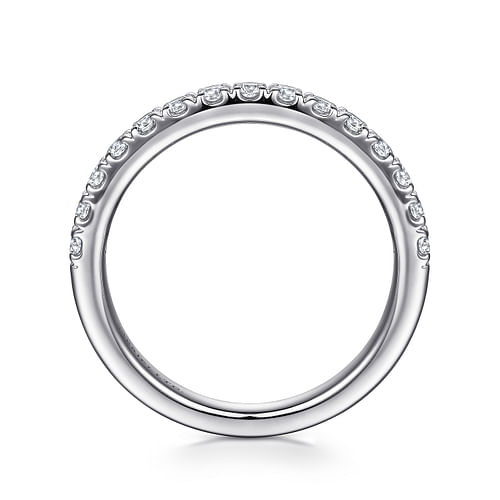 18K White Gold Diamond Matching Wedding Band