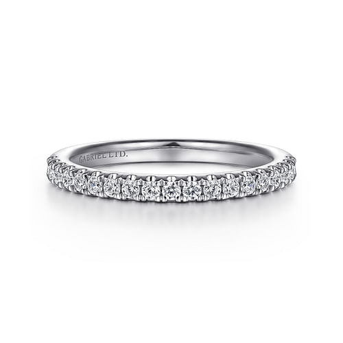 18K White Gold Diamond Matching Wedding Band