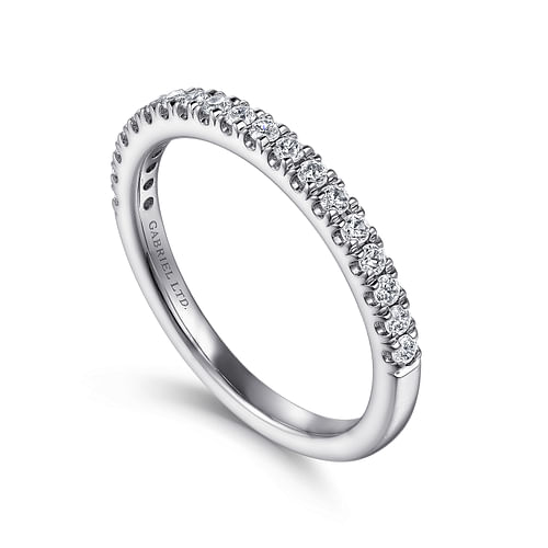 18K White Gold Diamond Matching Wedding Band