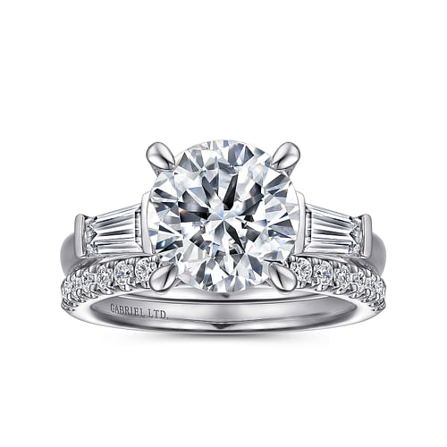 18K White Gold Diamond Matching Wedding Band