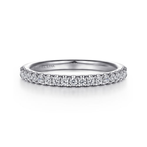 18K White Gold Diamond Matching Wedding Band