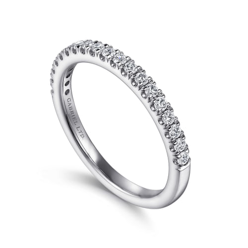 18K White Gold Diamond Matching Wedding Band