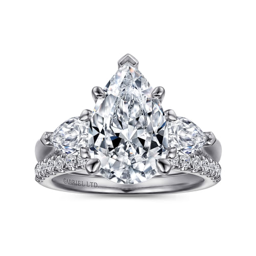 18K White Gold Diamond Matching Wedding Band