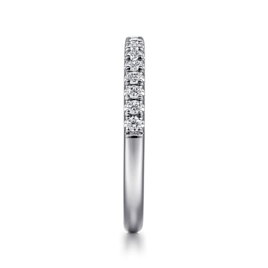 18K White Gold Diamond Matching Wedding Band angle 5