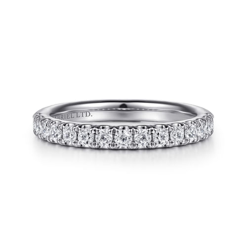 18K White Gold Diamond Matching Wedding Band