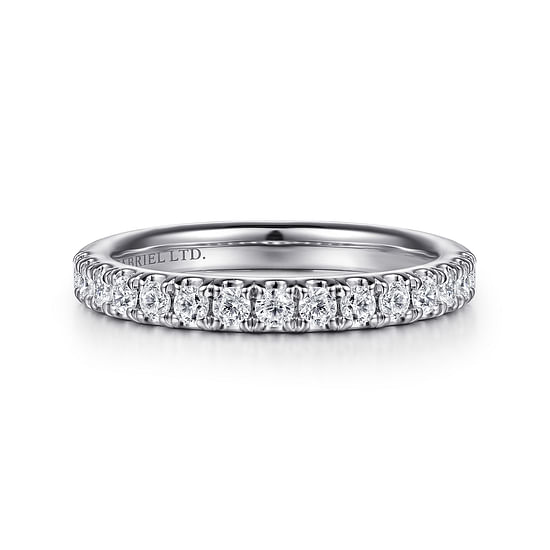 Gabriel - 18K White Gold Diamond Matching Wedding Band