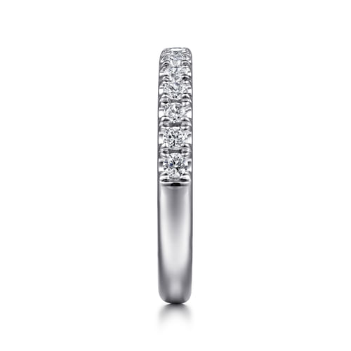 18K White Gold Diamond Matching Wedding Band