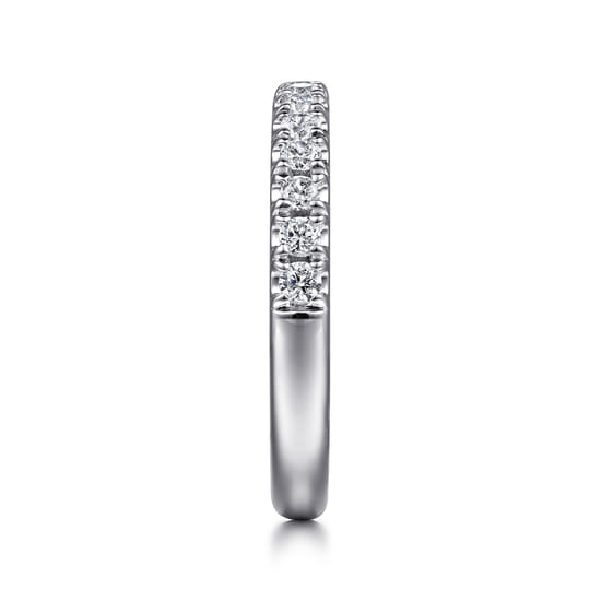 18K White Gold Diamond Matching Wedding Band angle 5
