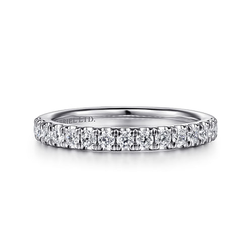 18K White Gold Diamond Matching Wedding Band