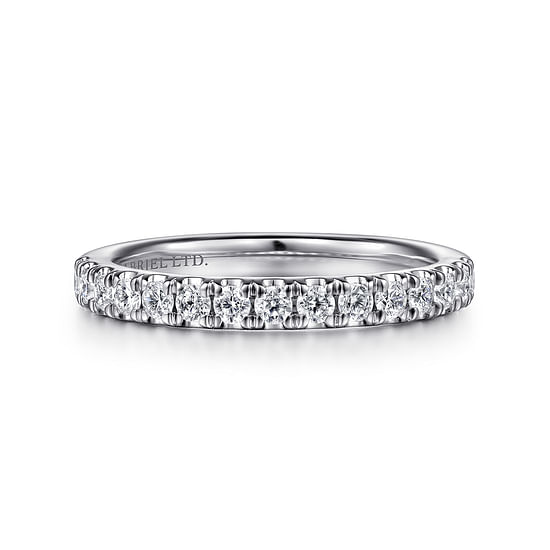 Gabriel - 18K White Gold Diamond Matching Wedding Band