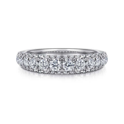 18K White Gold Diamond Matching Wedding Band