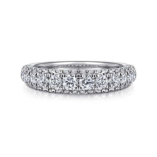 Gabriel - 18K White Gold Diamond Matching Wedding Band