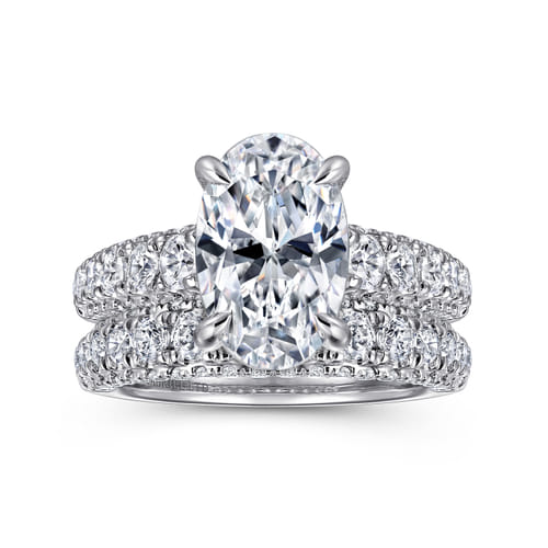 18K White Gold Diamond Matching Wedding Band
