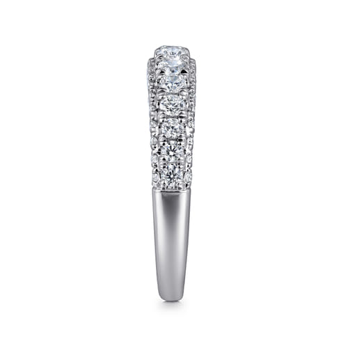 18K White Gold Diamond Matching Wedding Band
