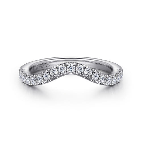 18K White Gold Diamond Matching Wedding Band