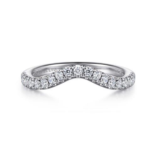 18K White Gold Diamond Matching Wedding Band