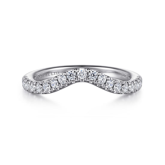18K White Gold Diamond Matching Wedding Band