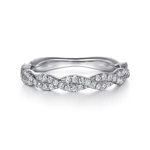 18K White Gold Diamond Matching Wedding Band