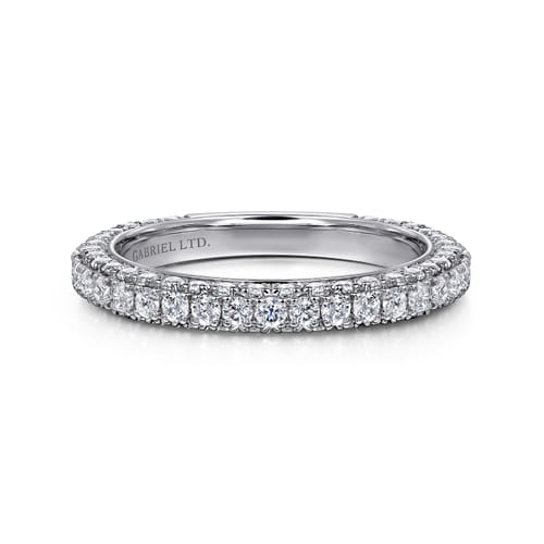 18K White Gold Diamond Matching Wedding Band