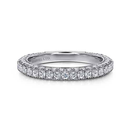 Gabriel - 18K White Gold Diamond Matching Wedding Band Gabriel - 18K White Gold Diamond Matching Wedding Band