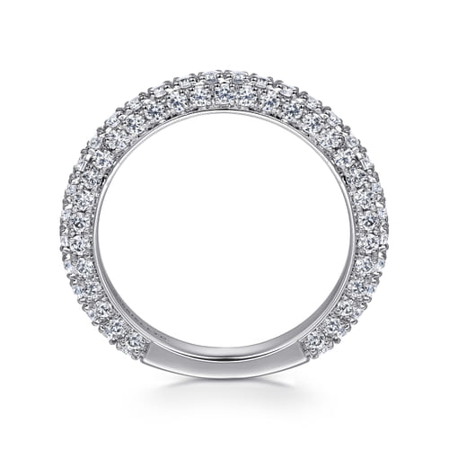 18K White Gold Diamond Matching Wedding Band