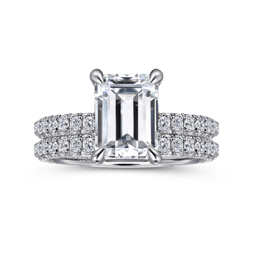 18K White Gold Diamond Matching Wedding Band