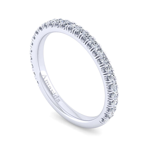 18K White Gold Diamond Matching Wedding Band