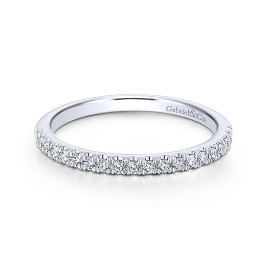 Gabriel - 18K White Gold Diamond Wedding Band