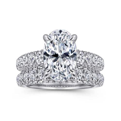 18K White Gold Diamond Wedding Band