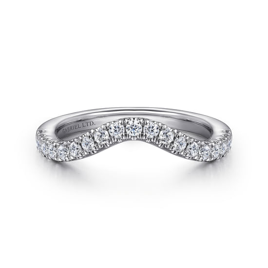 Gabriel - 18K White Gold Diamond Wedding Band
