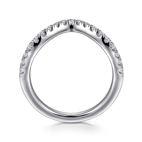 18K White Gold Diamond Wedding Band