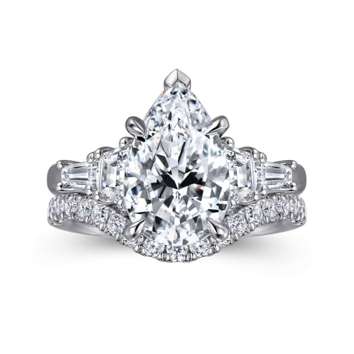18K White Gold Diamond Wedding Band