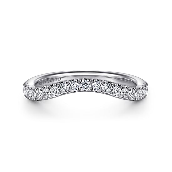Gabriel - 18K White Gold Diamond Wedding Band