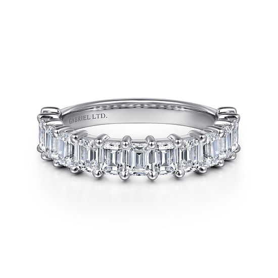 Gabriel - 18K White Gold Diamond Wedding Band