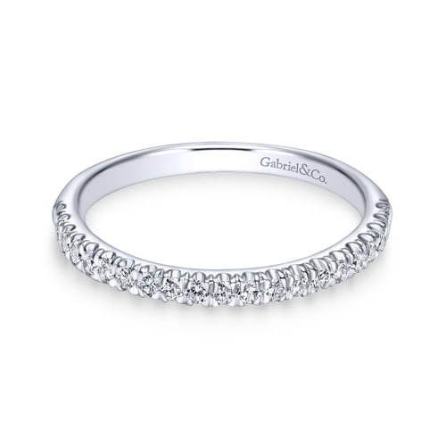 18K White Gold Matching Wedding Band