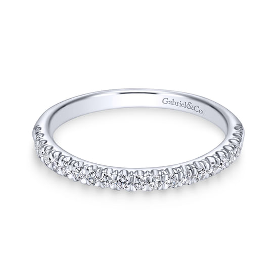 Gabriel - 18K White Gold Matching Wedding Band