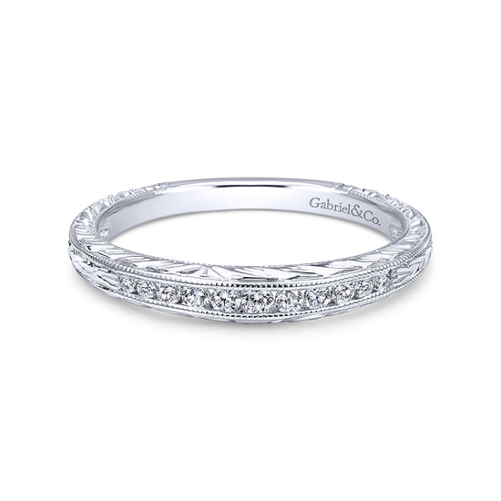 Gabriel - 18K White Gold Matching Wedding Band