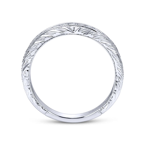 18K White Gold Matching Wedding Band